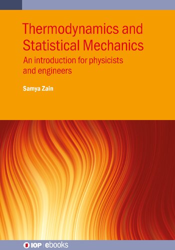 Thermodynamics and Statistical Mechanics: An Introduction for Physicists and Engineers