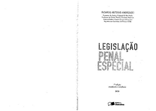 Legislaçao Penal Especial