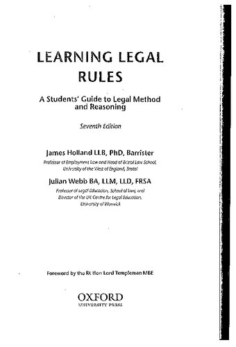 Learning Legal Rules