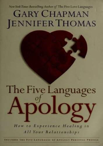 The five languages of apology how to experience healing in all your relationships