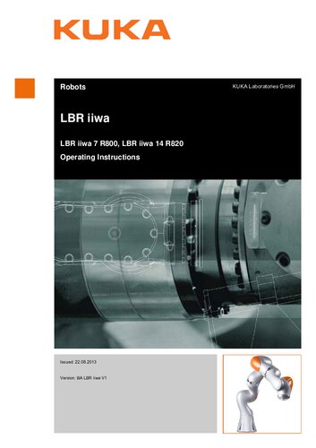 KUKA LBR iiwa Operating Instructions