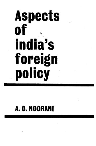 Aspects of India's Foreign Policy