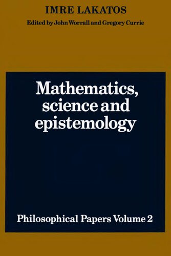 Mathematics, Science and Epistemology