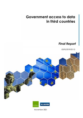 Legal study on Government access to data in third countries