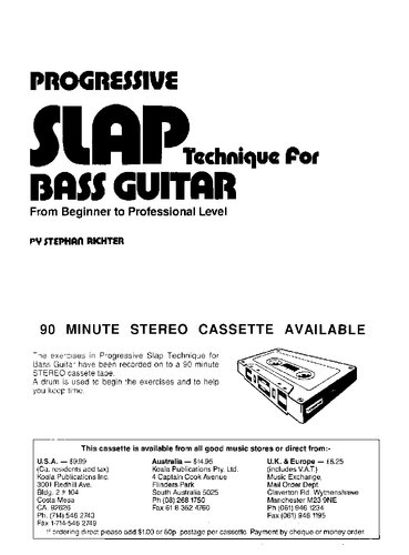 Progressive Slap Technique for Bass Guitar: From Beginner to Professional Level