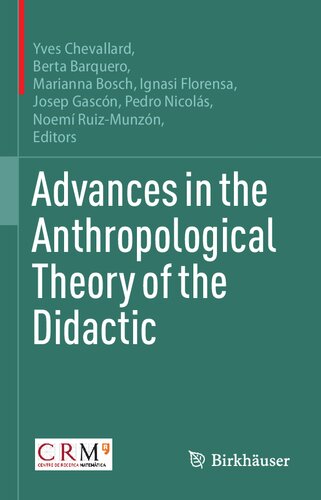 Advances in the Anthropological Theory of the Didactic