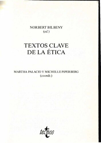 Textos clave de la ética