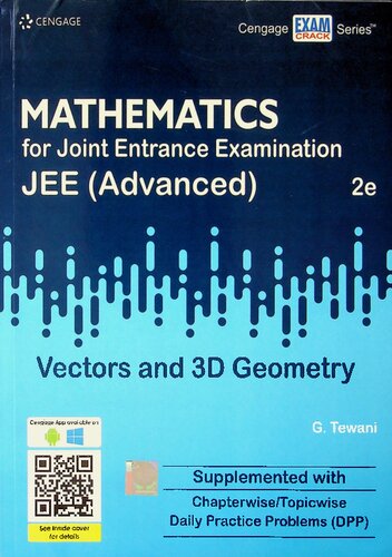 MATHEMATICS FOR JEE  (ADVANCED) : VECTORS & 3D GEOMETRY 2/ED