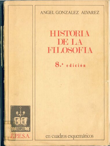 Historia de la filosofía en cuadros esquemáticos