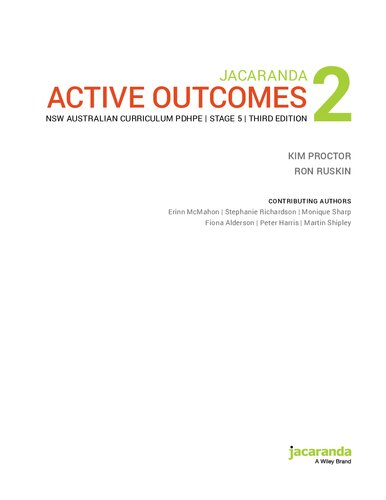 Jacaranda Active Outcomes 2 3E NSW Ac Personal Development, Health and Physical Education Stage 5 Lo and Print