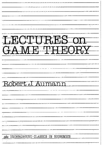 Lectures on game theory