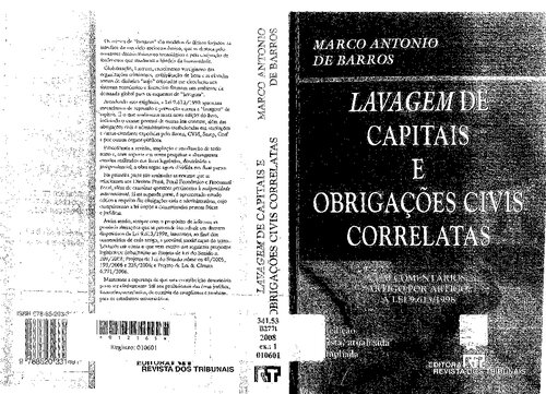 Lavagem De Capitais E Obrigações Civis Correlatas