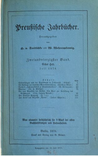 Preußische Jahrbücher