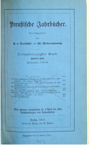 Preußische Jahrbücher