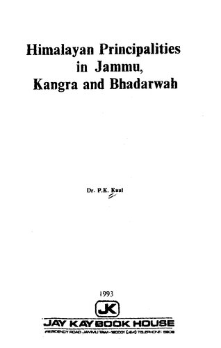 Himalayan principalities in Jammu, Kangra, and Bhadarwah