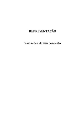 Representação: variações de um conceito