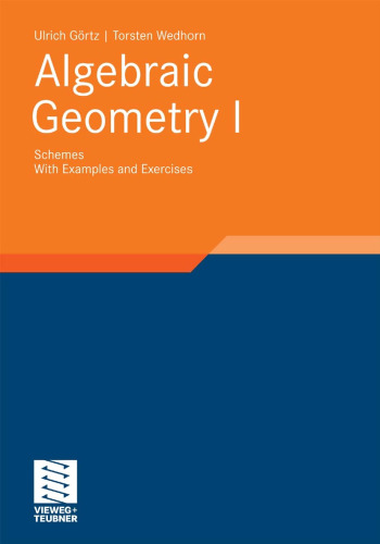 Algebraic geometry 1: Schemes