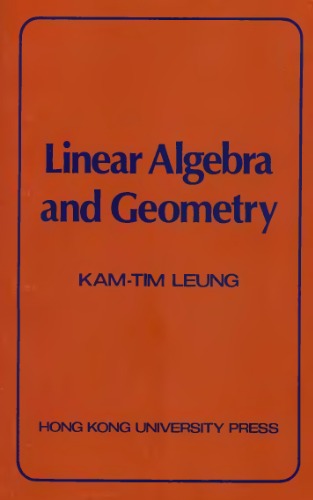 Linear algebra and geometry