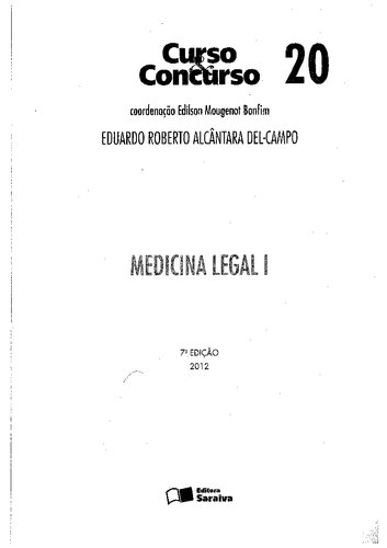 Curso e Concurso. Medicina Legal - Volume 20