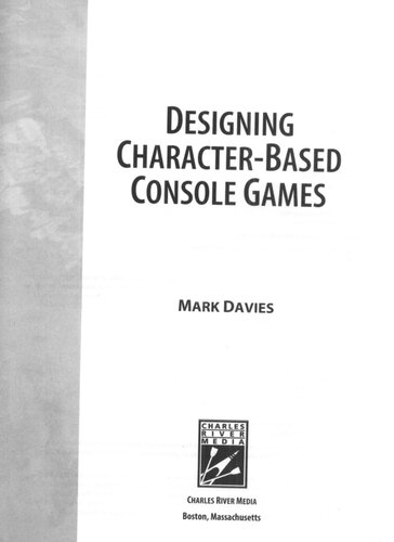 Designing Character-Based Console Games