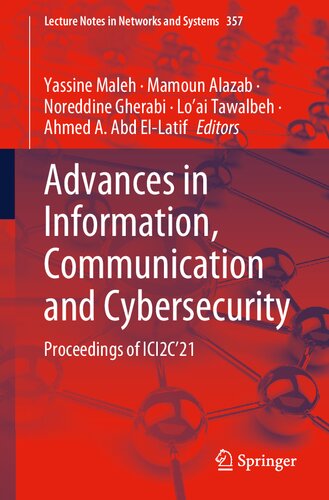 Advances in Information, Communication and Cybersecurity: Proceedings of ICI2C’21