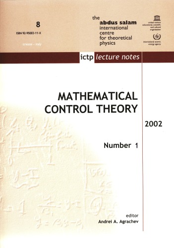 Summer school on mathematical control theory