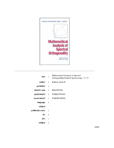 Mathematical analysis of spectral orthogonality