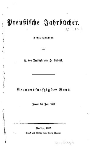 Preußische Jahrbücher