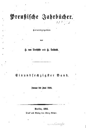 Preußische Jahrbücher