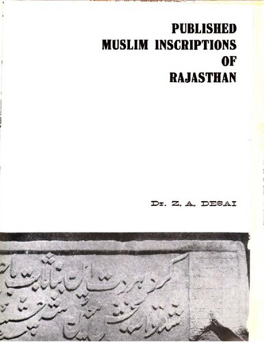 Published Muslim Inscriptions of Rajasthan