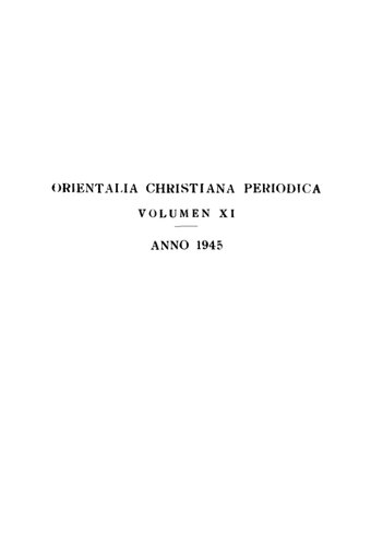 Orientalia Christiana Periodica