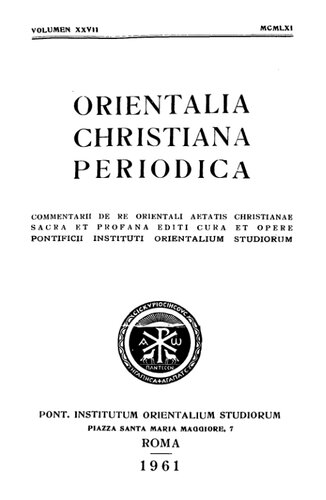 Orientalia Christiana Periodica