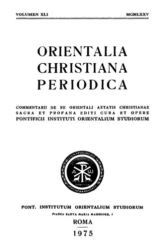 Orientalia Christiana Periodica