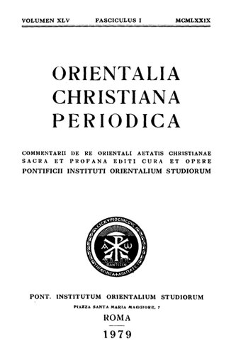 Orientalia Christiana Periodica