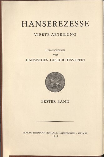 Hanserezesse von 1531-1560 / 1531-1536 Huni