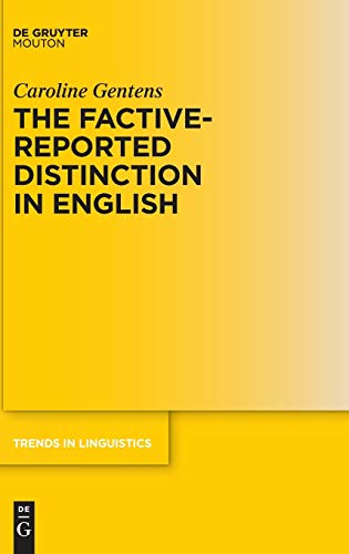 The Factive-reported Distinction in English