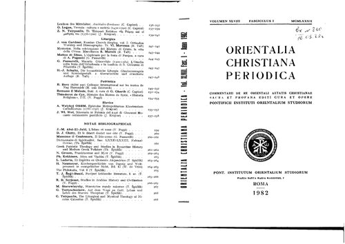 Orientalia Christiana Periodica