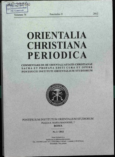 Orientalia Christiana Periodica