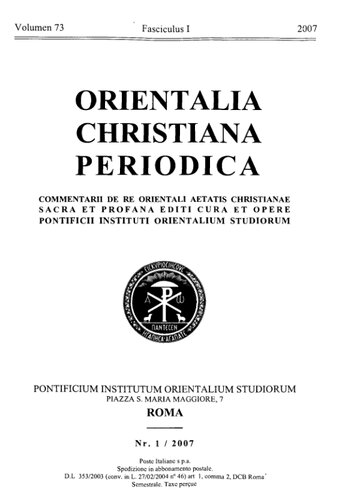 Orientalia Christiana Periodica