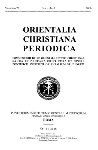 Orientalia Christiana Periodica