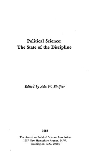 Political Science: The State of the Discipline