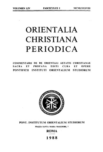 Orientalia Christiana Periodica