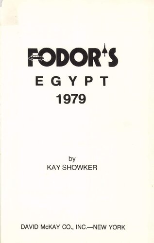 Fodor's Egypt 1979