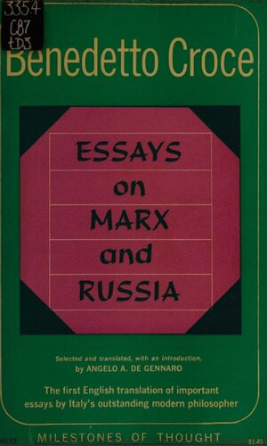 Essays on Marx and Russia