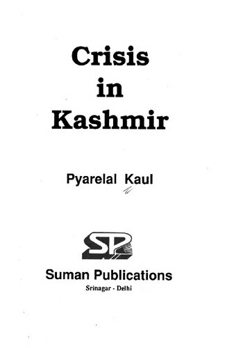 Crisis in Kashmir