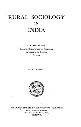 Rural sociology in India