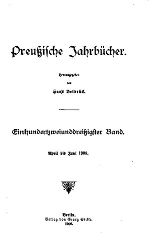 Preußische Jahrbücher