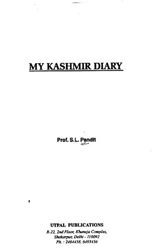 My Kashmir Diary