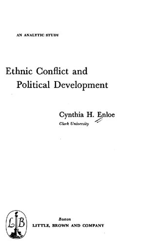 Ethnic conflict and political development: An analytic study