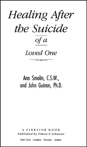 Healing After the Suicide of a Loved One